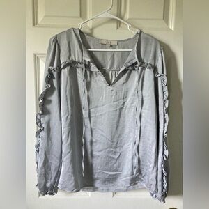 Loft silver blouse